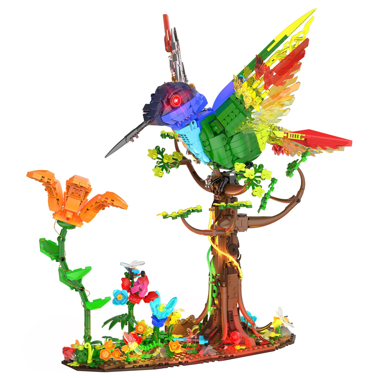 minaperhonen bird bird ベアトップ Amazon.com: Brihappen Hummingbird Building Blocks Set for Adults